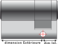 Demi-cylindre ISEO 40mm – Came Réglable 30×10, Laiton Nickelé, Sécurité Moyenne